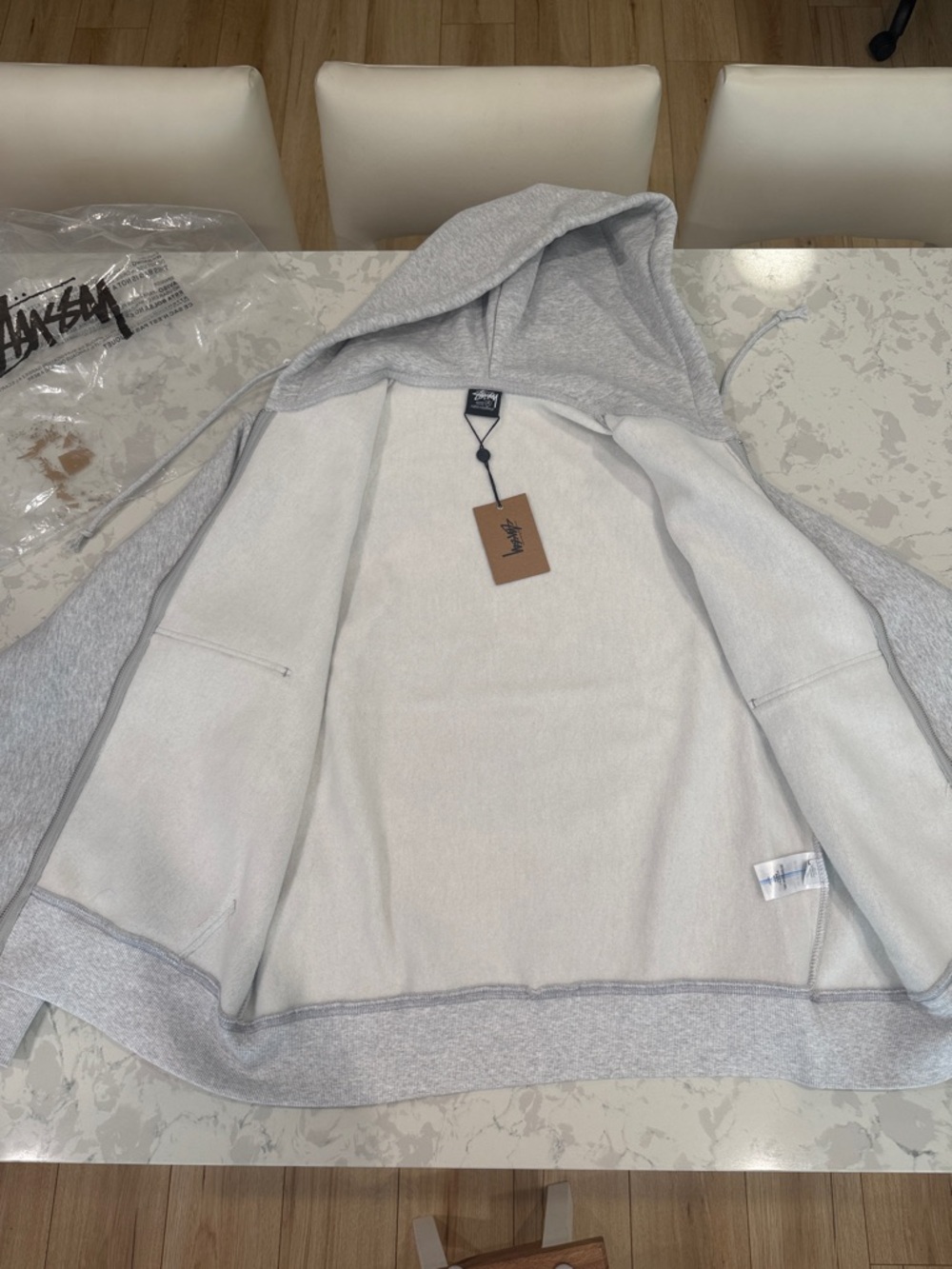 Stussy 8 Ball Zip Up Hoodie NWT - Picture 4 of 4